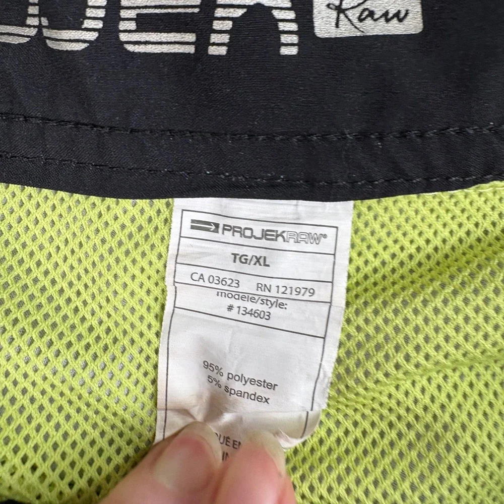 Projek Raw Swim Trunks Mens XL‎ Black Gray Ombre Floral Stripe Board Shorts